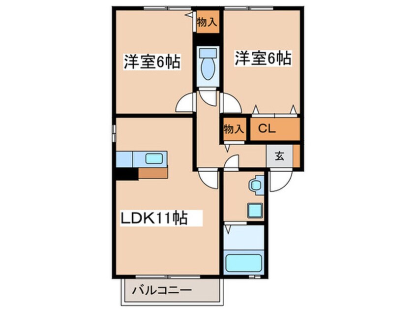 間取図 アタラクシアＤ