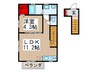 グリュネハイムⅡ 1LDKの間取り