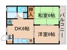 グリーンヴィレッジ 2DKの間取り