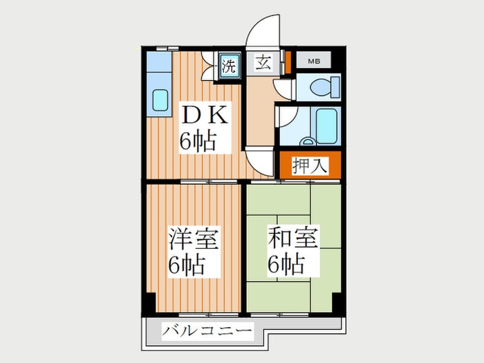 間取り図 コーポフローラ