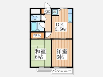 間取図 コーポフローラ