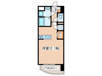 間取図 リシェス中屋