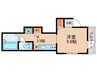 ＵＮＯ小石川（１Ｆ） 1Kの間取り