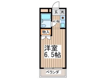 間取図 ﾍﾞﾙﾒｿﾞﾝ中山