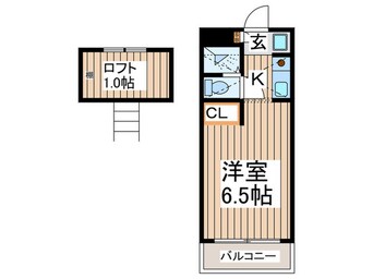 間取図 ﾍﾞﾙﾒｿﾞﾝ中山