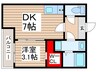 SK南流山 1DKの間取り