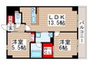 S－FORT船橋塚田 2LDKの間取り