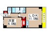 S－FORT船橋塚田 1LDKの間取り