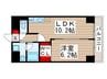 S－FORT船橋塚田 1LDKの間取り
