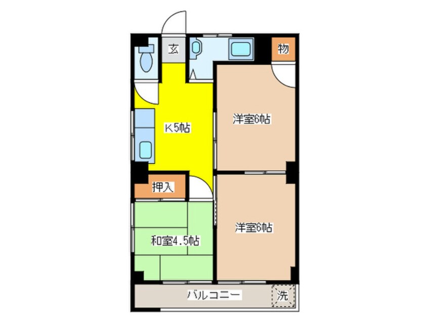 間取図 細渕ハイツ