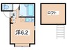 ユナイトステージ神大寺 1Rの間取り
