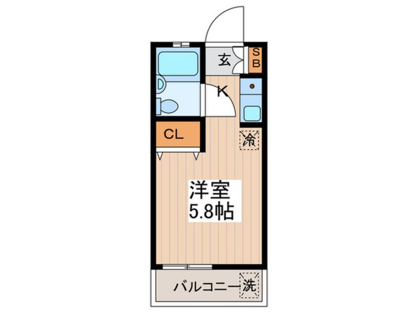 間取図 コーポオマタ