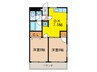 クレスト喜多野 2DKの間取り