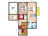 デザインメゾン本町B 1LDKの間取り