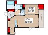 ＬＵＦＴ　ＧＡＲＤＥＮＳ 1LDKの間取り