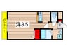 スタ－ダスト新百合 1Rの間取り
