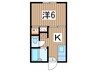 グリ－ンハイツ 1Kの間取り
