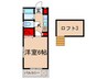 ひばりひるず 1Kの間取り