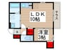 ロ－ズコ－ト 1LDKの間取り