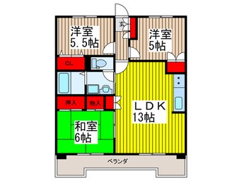 間取図 ベルメゾン大東