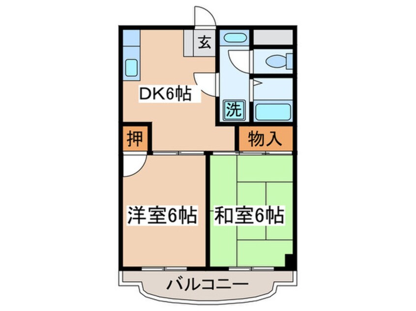 間取図 リバーサイド朝日