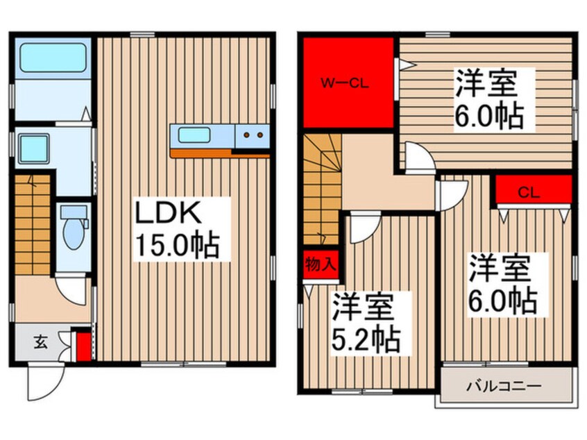 間取図 ヒラマシオン　A棟