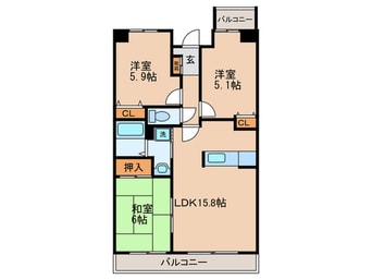 間取図 ラポール菅田