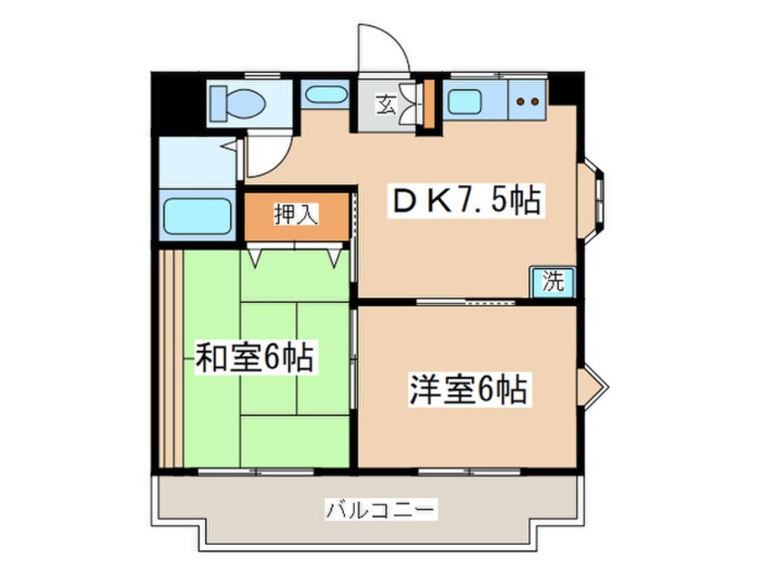 間取図 ラ・コ－ポ　トシマ