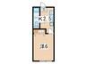 第３城所ハイツ 1Kの間取り