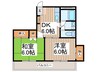 エミグランド 2DKの間取り