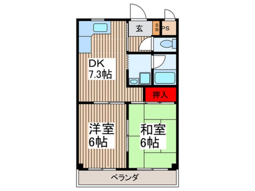 間取図 エスポワール伊藤