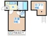 ルーエハイム 1Kの間取り