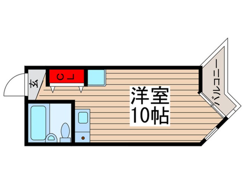 間取図 パールコーポ鶴