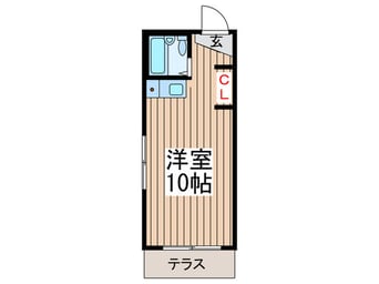 間取図 パールコーポ鶴