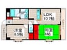 TAKS栗原 2LDKの間取り