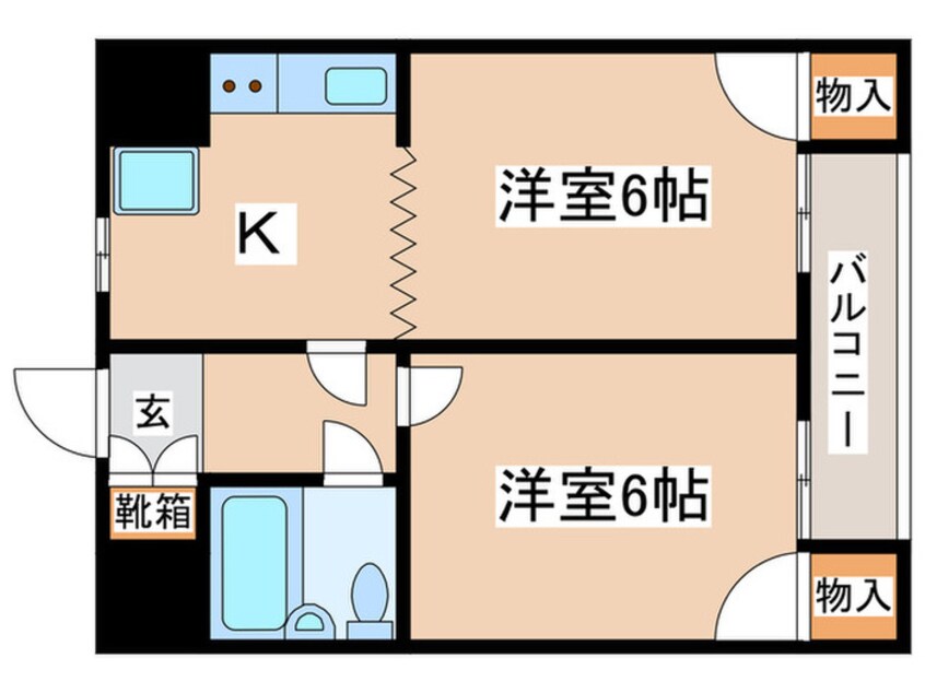 間取図 国立ロイヤルＰＡＲＴ１