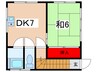 高石4丁目アパート 1DKの間取り