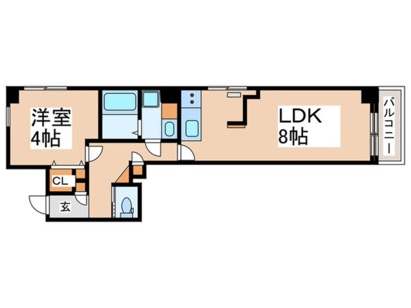 間取図 ウェルシャン第２池袋（802）