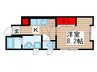 メイプル 1Kの間取り