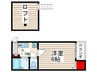 ルナリアⅩ 1Kの間取り