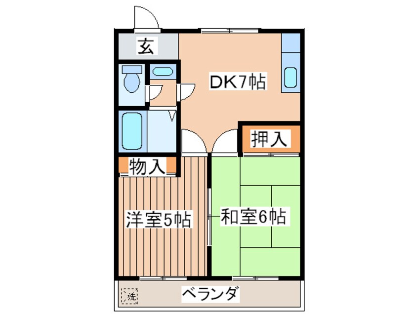 間取図 ハイツ古屋Ｃ