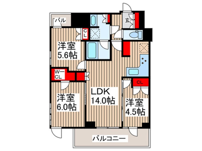 間取図 nido南千住