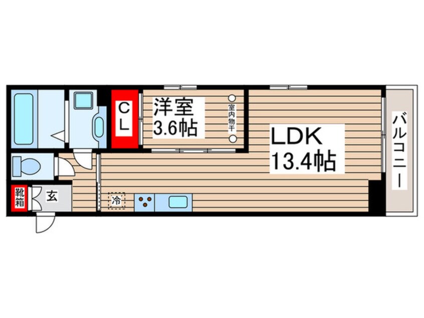 間取図 ＩＬ　ＣＩＥＬＯ　ＭＫ