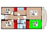 イーストパーク胡録台 3LDKの間取り