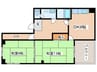 クレセントＴ．Ｍ 2DKの間取り
