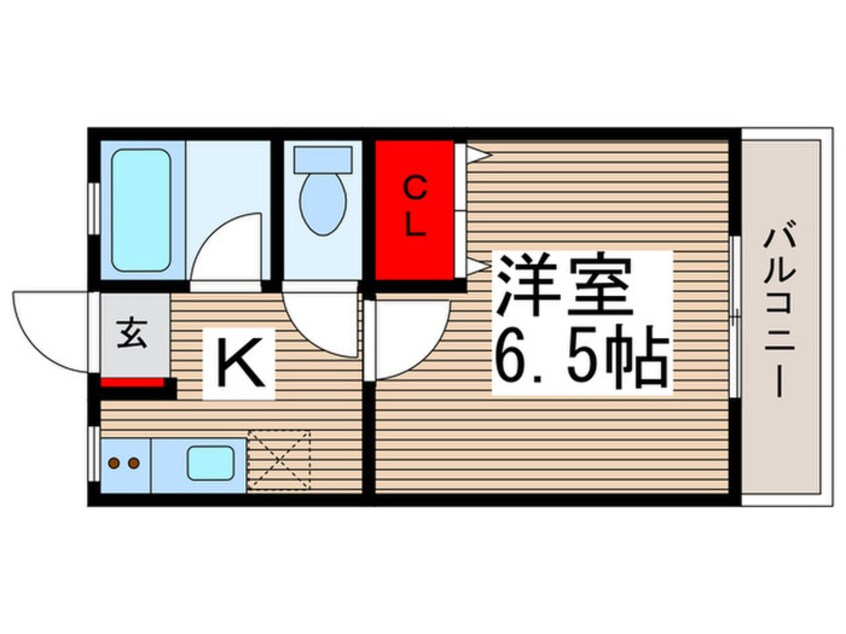 間取図 アビタシオン行徳第1