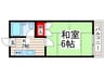 ハイム吉野 1Kの間取り