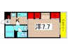 リブリ・ラビットガーデン 1Kの間取り