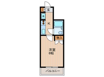 間取図 ビュ－フラット稲毛