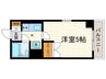 ビュ－フラット稲毛 1Kの間取り
